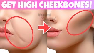 Get High Beautiful CHEEKBONES With Face Exercise & Massage | Lift Up Saggy Cheeks, Jowls | Slim Face