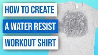 👕How to Create a Water Resist Workout Shirt screenshot 1