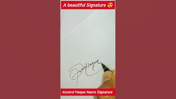Asrarul Haque Name Signature | Stylish Name Signature | Best Autograph | #shorts #ajsign #signature