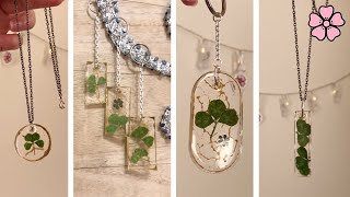 Watch Me Make Clover Jewelry with Resin ♥︎