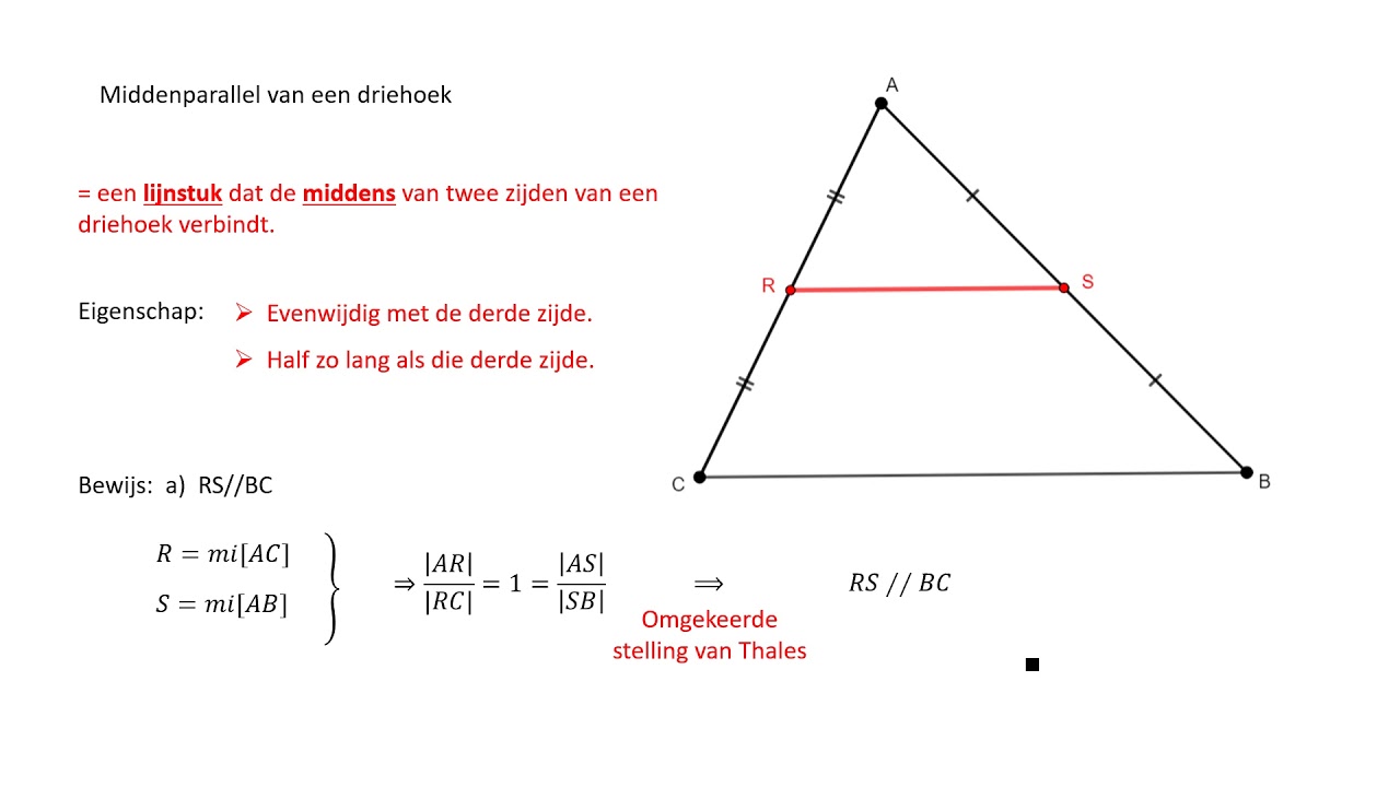 Middenparallel + bewijs