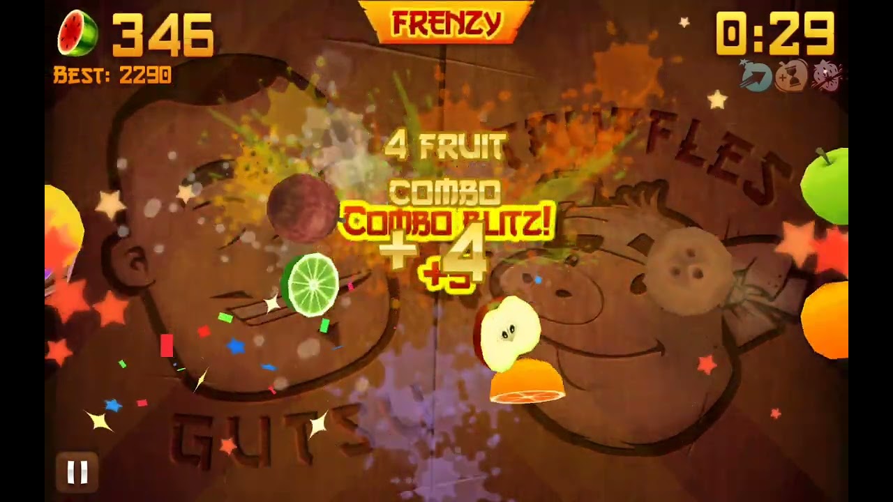 Fruit Ninja High Score 1229