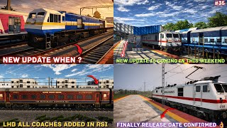 All LHB Shed Added In RSI 🗿 | Rail Universe New Update Soon In Weekend 🙌| RGTTD New Update When?🤔 |