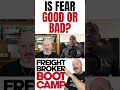 How to deal with FEAR as a freight broker! #shorts #freightbrokertraining