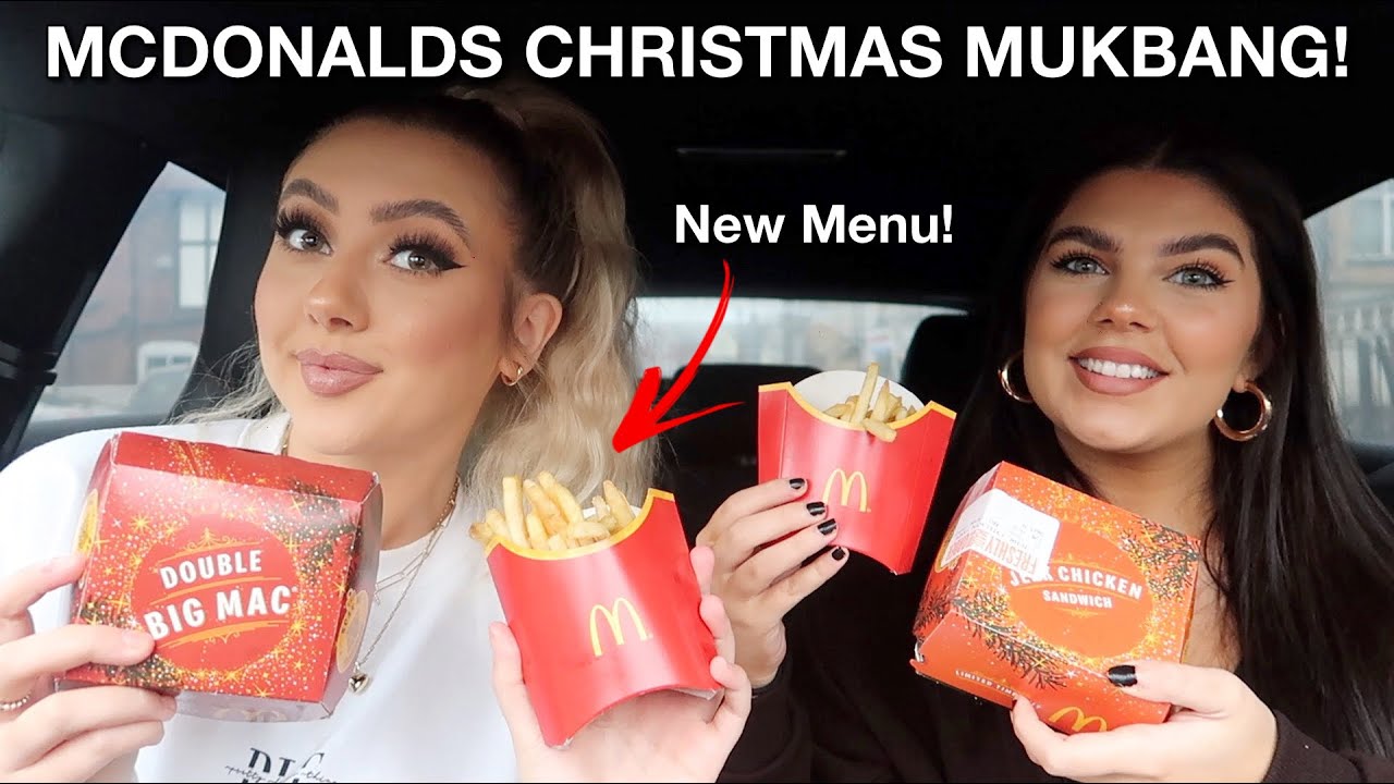 We Tried The New Mcdonalds Christmas Menu | Christmas Mukbang