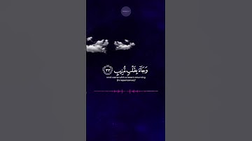 وَأُزْلِفَتِ الْجَنَّةُ لِلْمُتَّقِينَ غَيْرَ بَعِيدٍ  #قرآن #تلاوة_عذبة #آيات #تلاوات #حالات