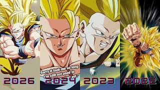 Evolution of SSJ3 Goku Animations 2016-2026 DBZ Dokkan Battle