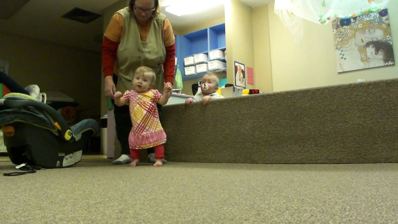 Emery walking at daycare 10 months old YouTube