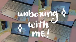 new laptop 2021 ♡ || chill unboxing || hp 15s windows 10
