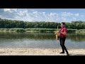 George Michael - Careless Whisper. Outdoor walking with #saxophone. #Саксофоніст Романенко #COVER 🎷