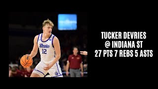 Tucker Devries @ Indiana St (27 PTS 7 REBS 5 ASTS) 3/10/24