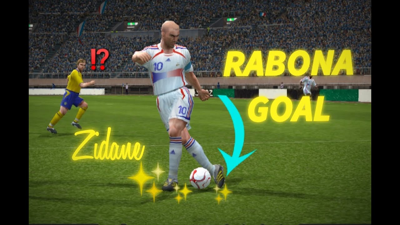 ZIDANE RABONA GOAL ✨ | FRANCE | PES 6
