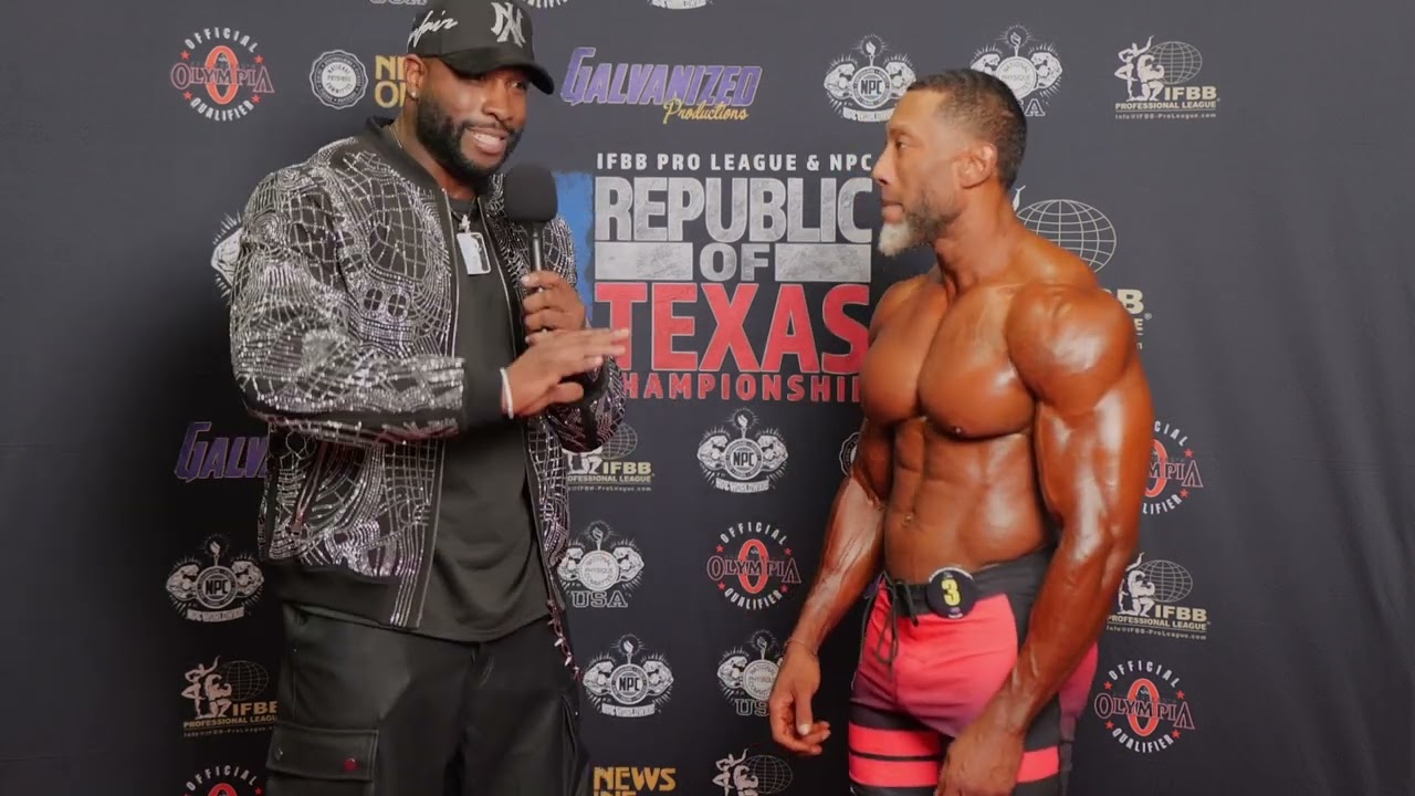 2025 IFBB Republic of Texas Pro Masters Interview with Men's Physique Masters 40+ Winner AJ Ellison