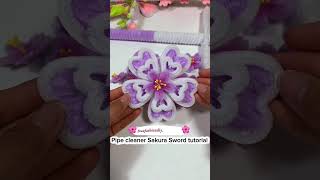 🌸 DIY Pipe Cleaner Sakura Sword – Beautiful Japanese-Inspired Craft!