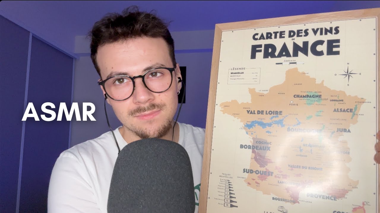 ASMR | La carte des vins de France