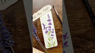 Simple meditative watercolor lavender painting tutorial for beginners