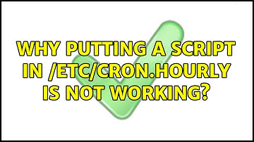 Ubuntu: Why putting a script in /etc/cron.hourly is not working? (4 Solutions!!)