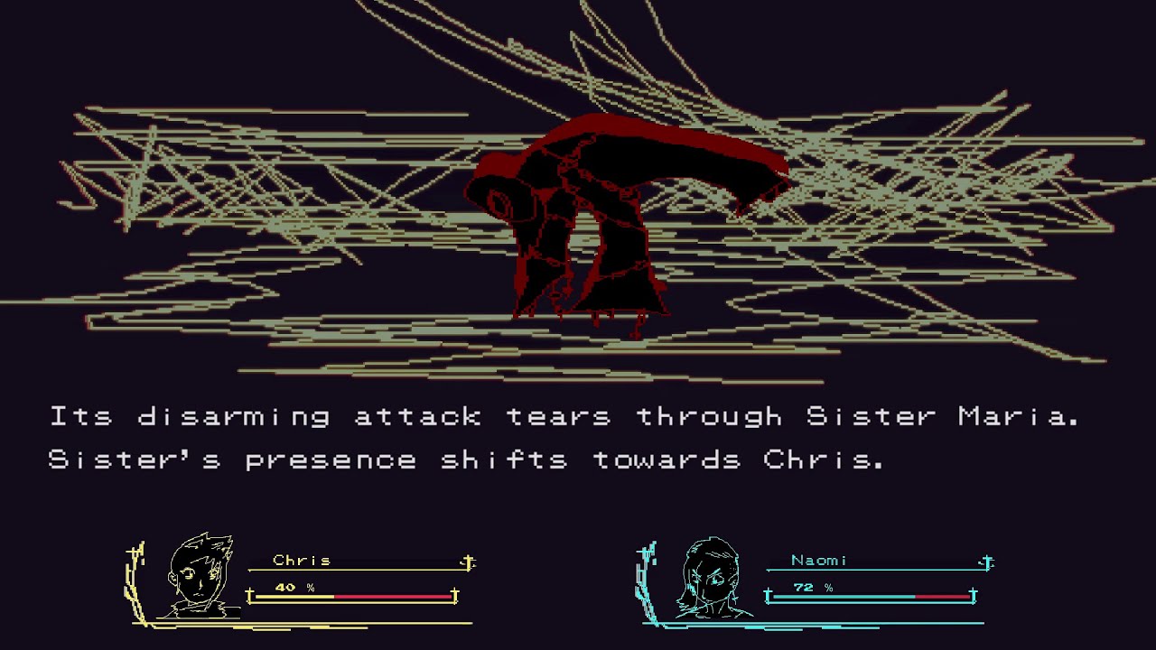 Death Of A Wish - Turn-based battle against a disturbing Nun
