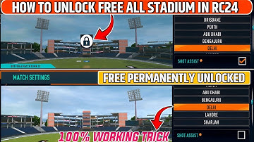 How To Unlock All Stadium In RC 24 | Real Cricket 24 Me Free Stadium Kaise unlock kare 2025