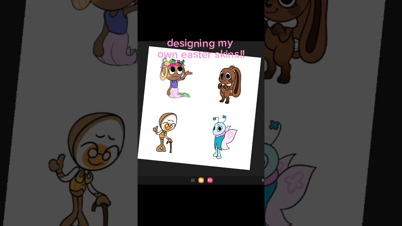 designing my OWN easter skins!! 