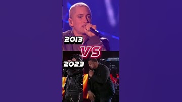 Thumbnail of Eminem - (Rap God) - 2013 Vs 2023 #edit #rap