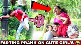 BIG FART ON CUTE GIRL'S 🤣 | THE LOL PRANK | JAYANTA SARDAR |