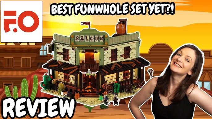 FUNWHOLE Western Saloon (Lego kompatibilná stavebnica; >2000