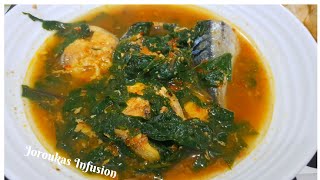 Spicy Mackerel Spinach Soup.. My mom's recovery soup recipe.