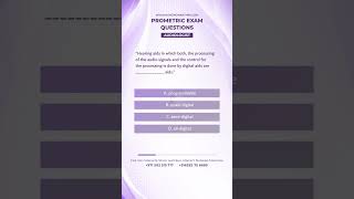 Audiology Exam Questions 2026 | Prometric Practice for Audiologists