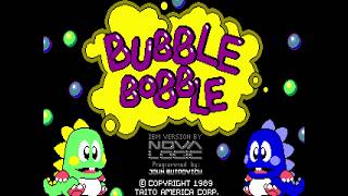 Bubble Bobble (PC) – Écran-titre (VGA, AdLib – Version Novalogic) – 1080p