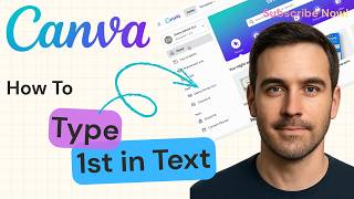 How to Type 1st in Canva | Superscript Text Tutorial 2026