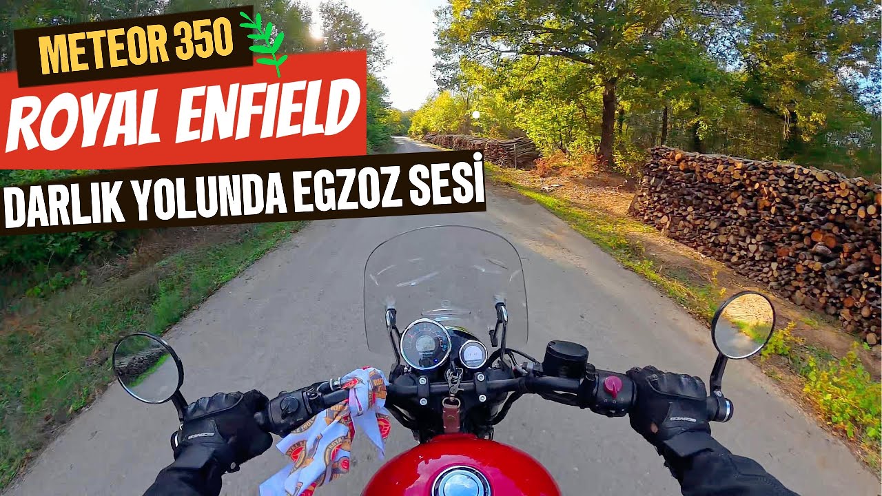 Şehrin Gürültüsünden Kaçış: Darlık Yolunda Royal Enfield Meteor 350 ile Doğada Sürüş..