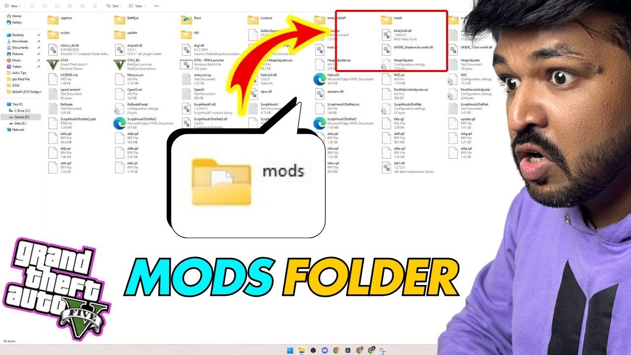HOW TO CREATE MODS FOLDER IN GTA 5 | GTA 5 Mods | Hindi | ASH OP - YouTube