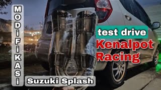 Suaranya Bagaikan Pesawat Test Drive Suzuki Splash Pakai Knalpot Merk 5Zigen Super Mantaap