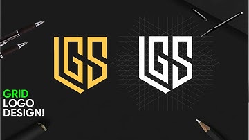Grid (L+G+S) Monogram Logo Design Process In Adobe Illustrator Tutorial For Beginner