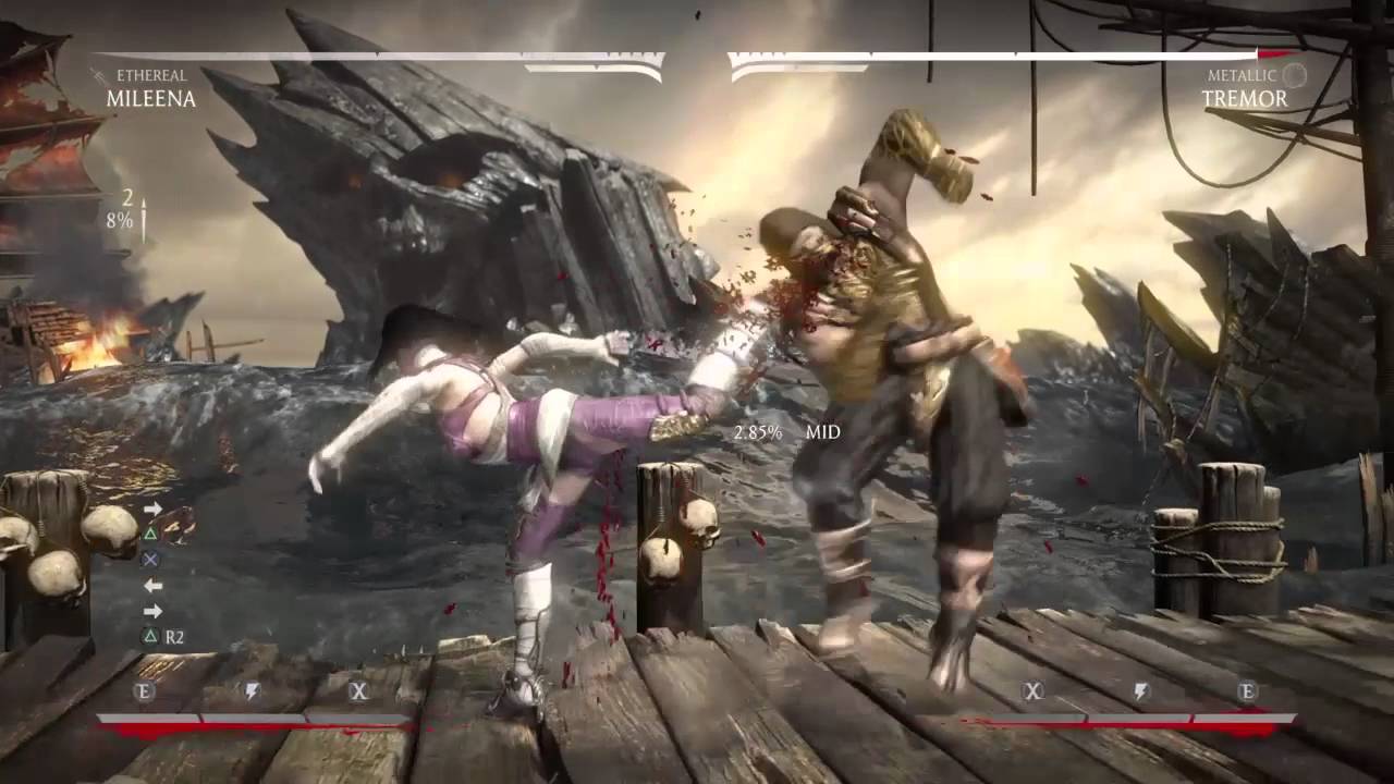 Mortal Kombat X mileena (all variation's) combo video