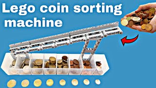 Lego Technic coin sorting machine = simple way to sort coins (+ instructions)
