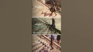 AC Mirage vs AC Valhalla vs AC Odyssey | Stairs Physics