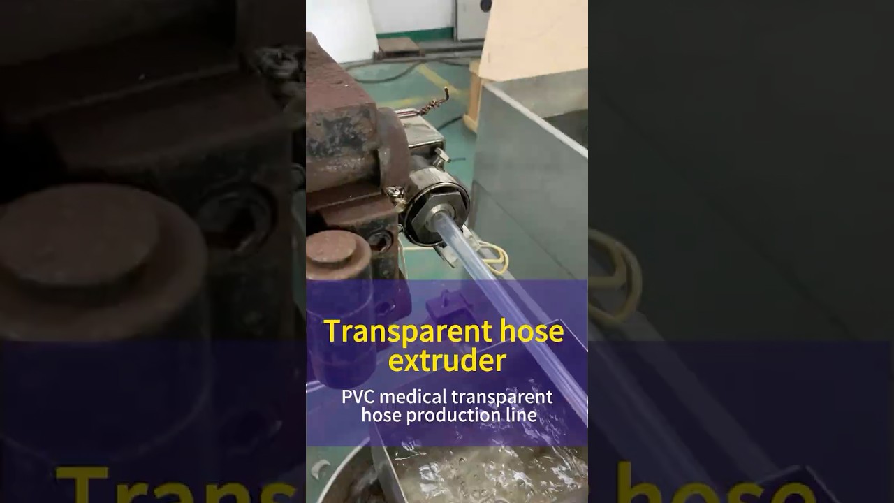 PVC high-transparency hose extruder Medical grade transparent hose 