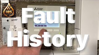 Mitsubishi - How to view the fault history #mitsubishi #heatpump #faults