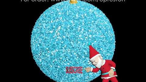 Christmas tree ball 3D animation. Decoration for Merry Christmas.