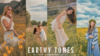 EARTHY TONES Lightroom Presets | Earthy Nature Filters | Presets for Outdoor Photography | Free DNG