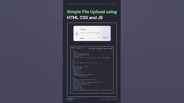 simple file upload #html #css #javascript #shorts
