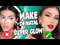 MAKE COM BRILHO PARA O NATAL | FÁCIL E LINDA