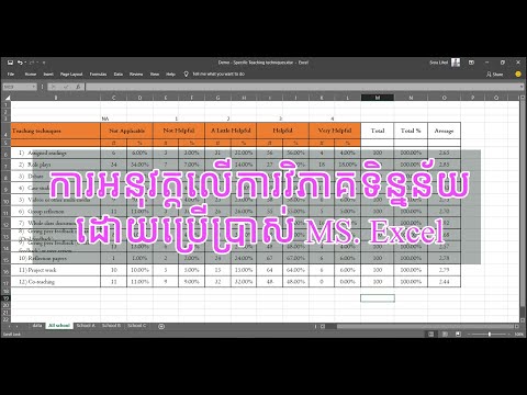 ៥. ការអនុវត្តលើការវិភាគទិន្នន័យ | វគ្គសិក្សាទី ១