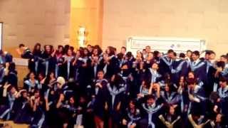 Graduation Hat Throwing