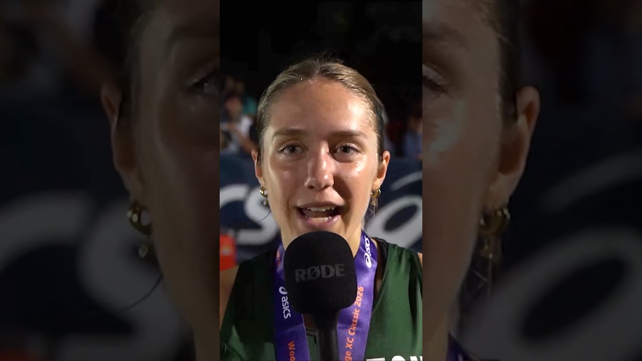 Madeleine Lane of Hopkinton, New Hampshire after winning Woodbridge Sweepstakes race in 15:47!