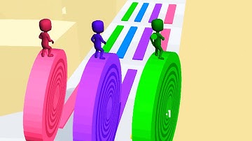 LAYERS ROLL game WORLD RECORD 💜💕🌈 Gameplay All Levels Walkthrough iOS, Android New Game Score