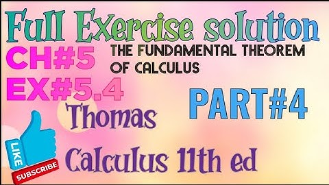 Ex#5.4 CH#5 Question#19-26||exercise solution ||thomas calculus 11th ed||in urdu ||2023