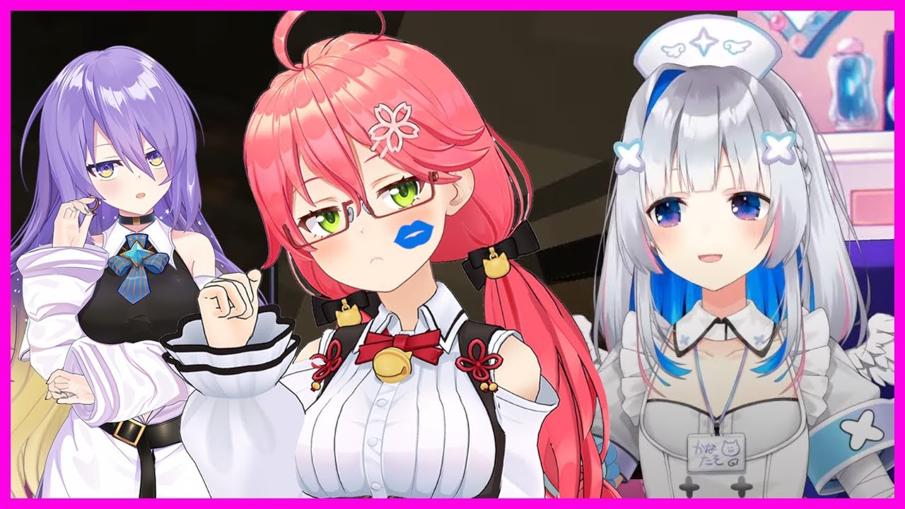 Kanata gets embarrassed after realizing Moona witnessed her kissing Miko and explodes [Hololive]